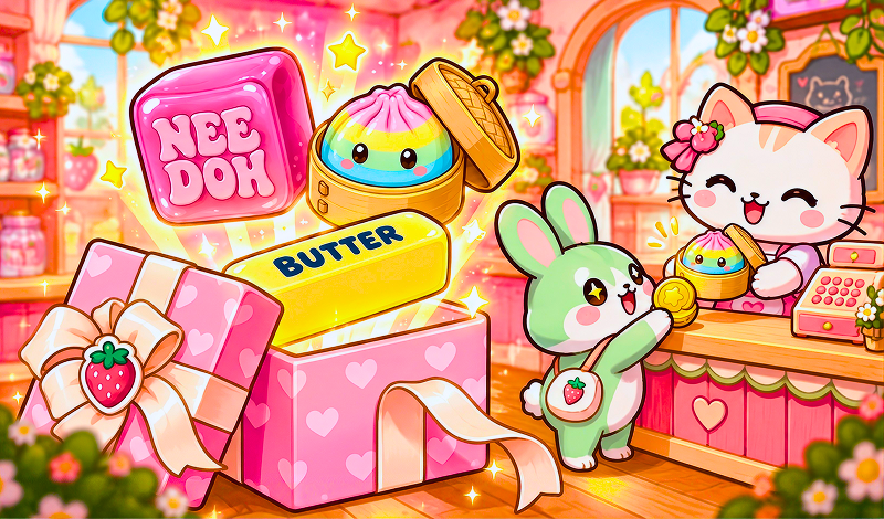 ASMR Store. Sell the squishes, open boxes! game cover