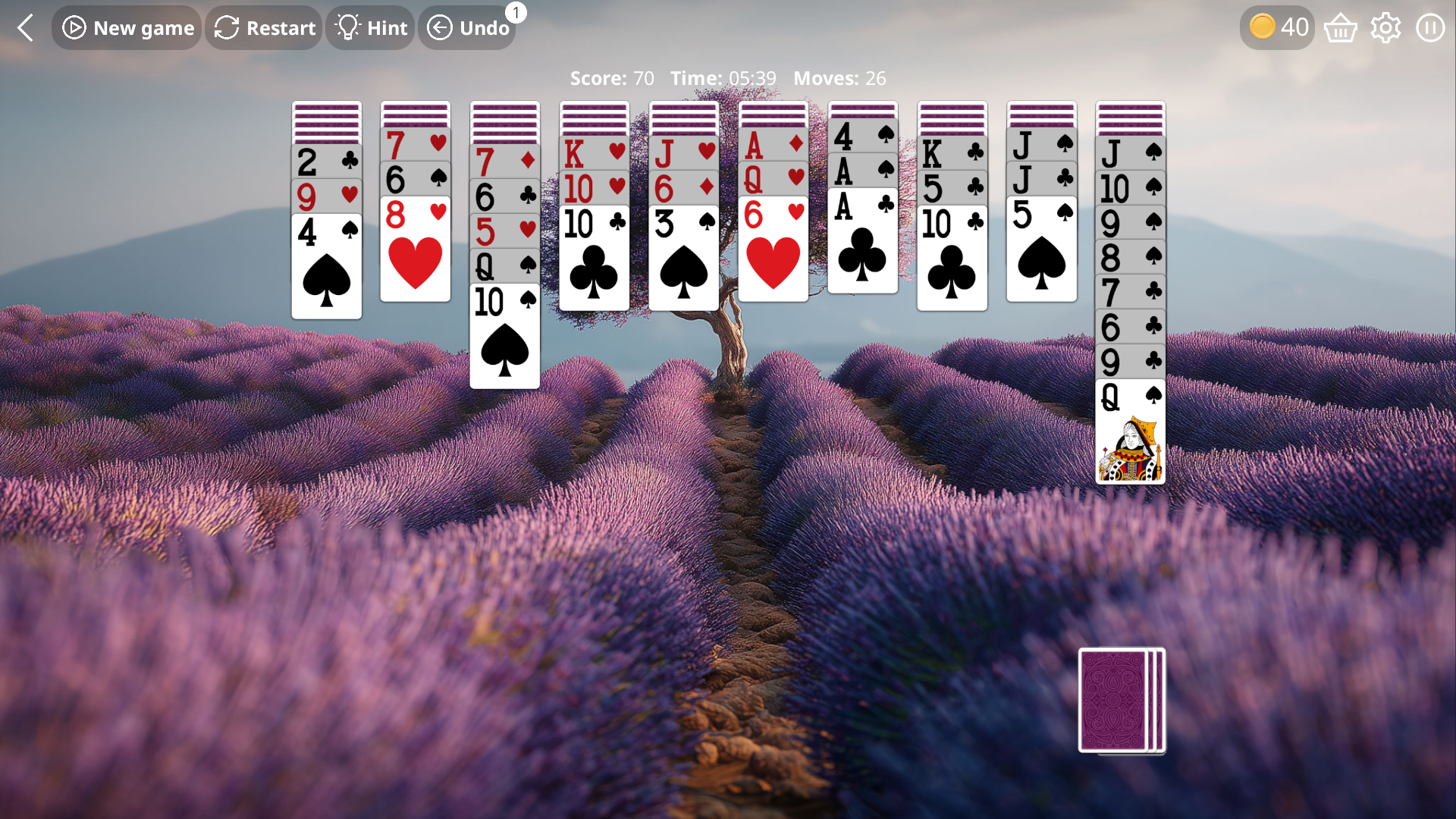 Spider Solitaire Online 1 - 2 - 4 suits — screenshot 3