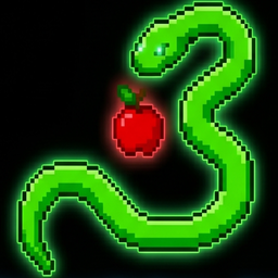 Pixel Neon Snake
