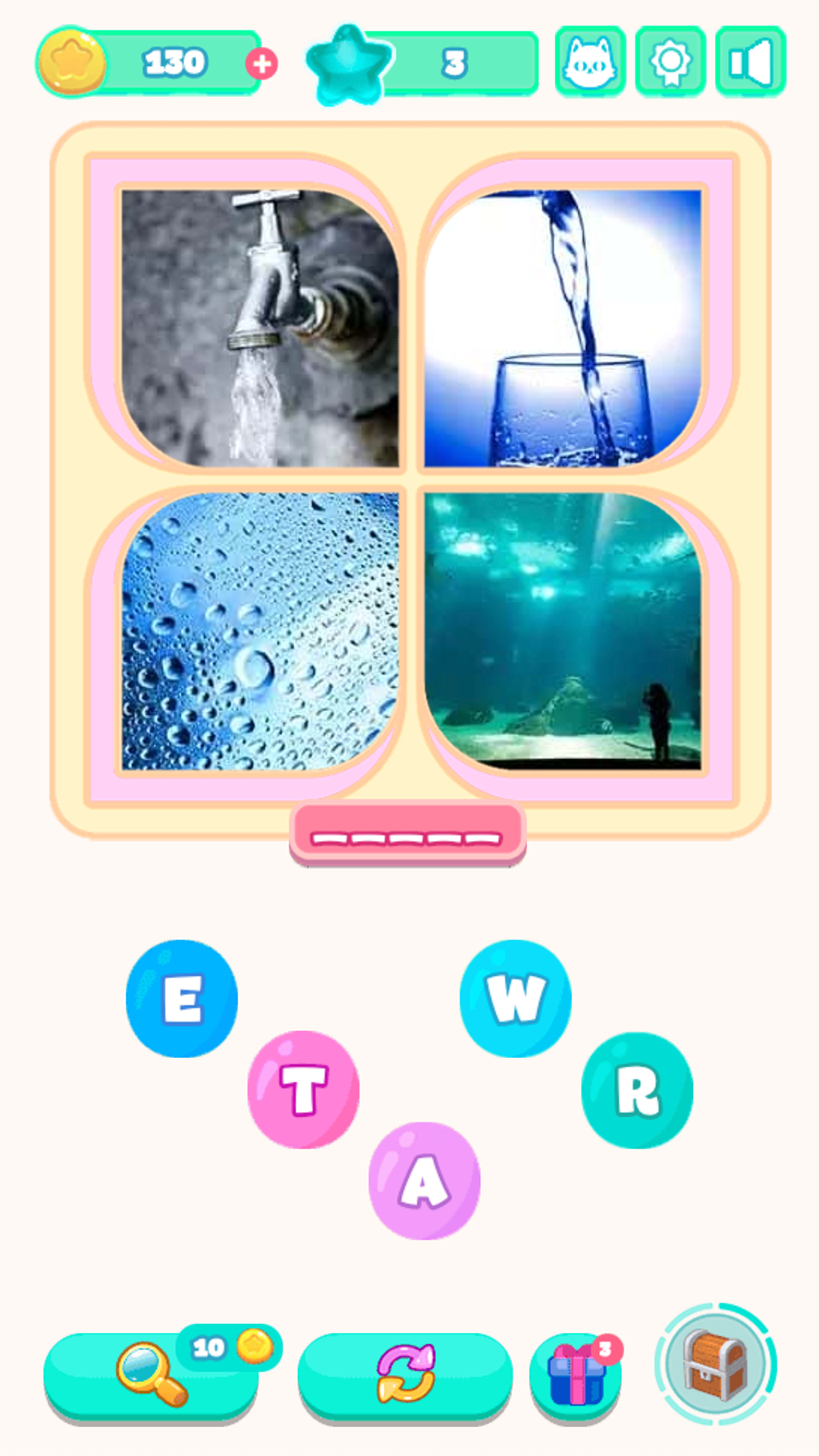 Collect word from 4 photos screenshot 5