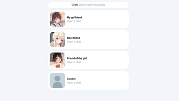 Chatting with anime girls