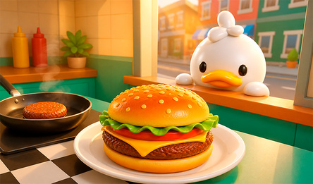 Cozy Burger Kitchen: Cooking Simulator