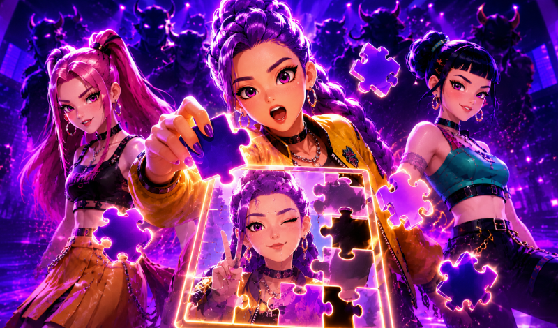 K-pop Demon Hunters: Rumi Puzzle Online game cover