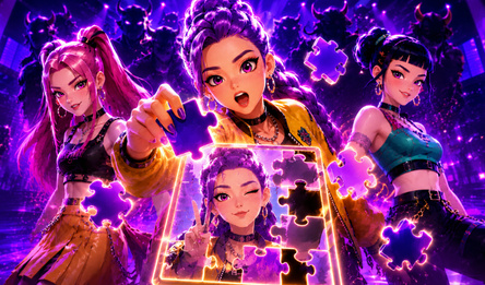 K-pop Demon Hunters: Rumi Puzzle Online