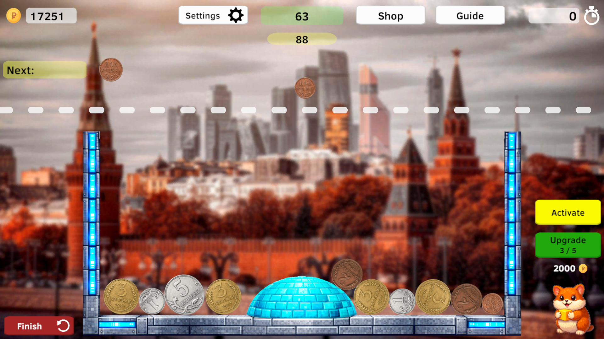 Combine Russian rubles to reach 100 rubles — screenshot 3