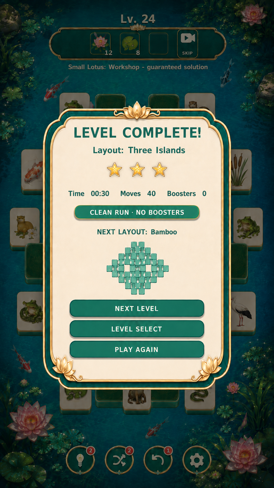 Mahjong: Jade Pond screenshot 4