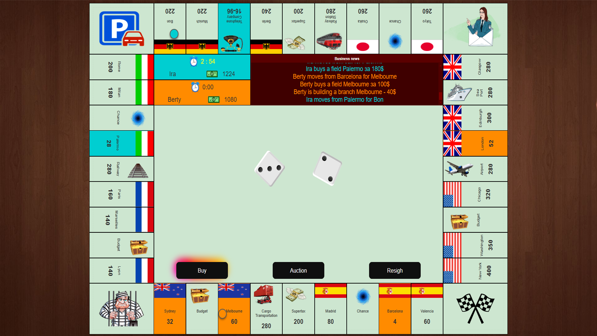 Monopolist Online screenshot