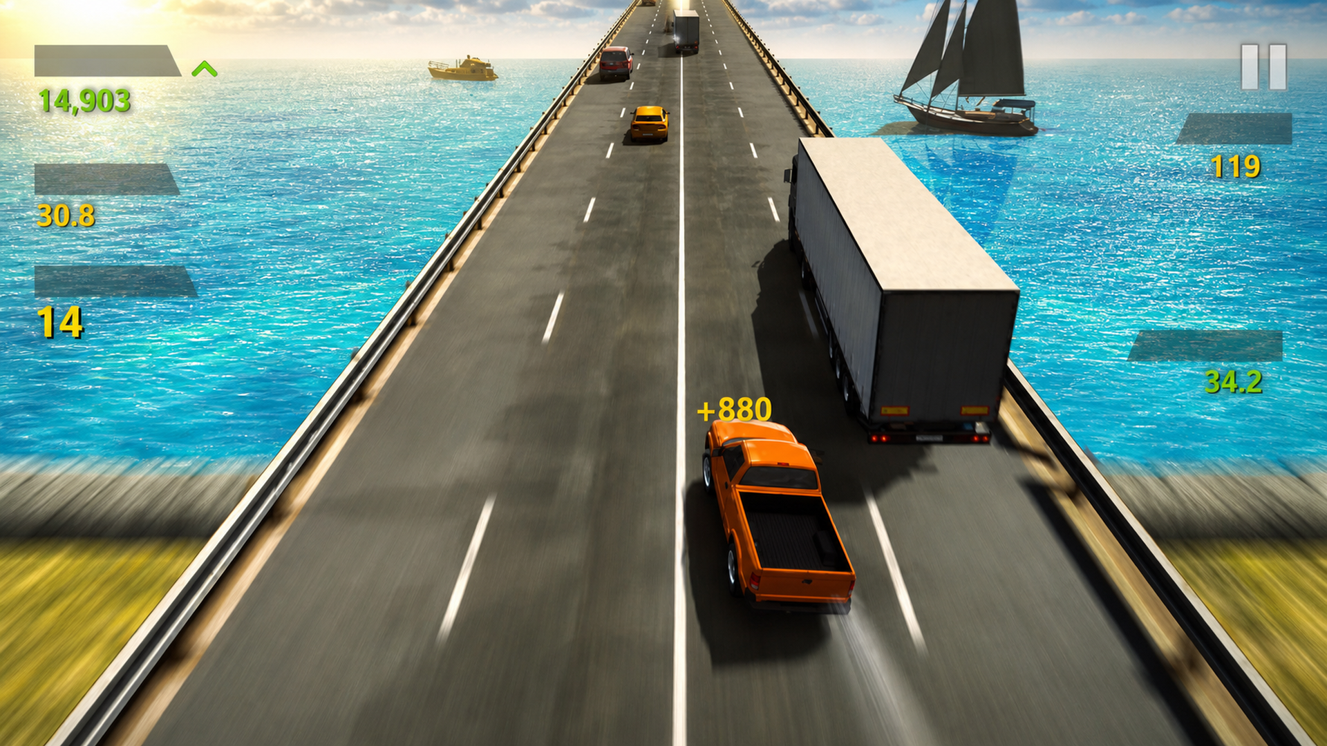 Overtaking on the highway at speed — screenshot 6