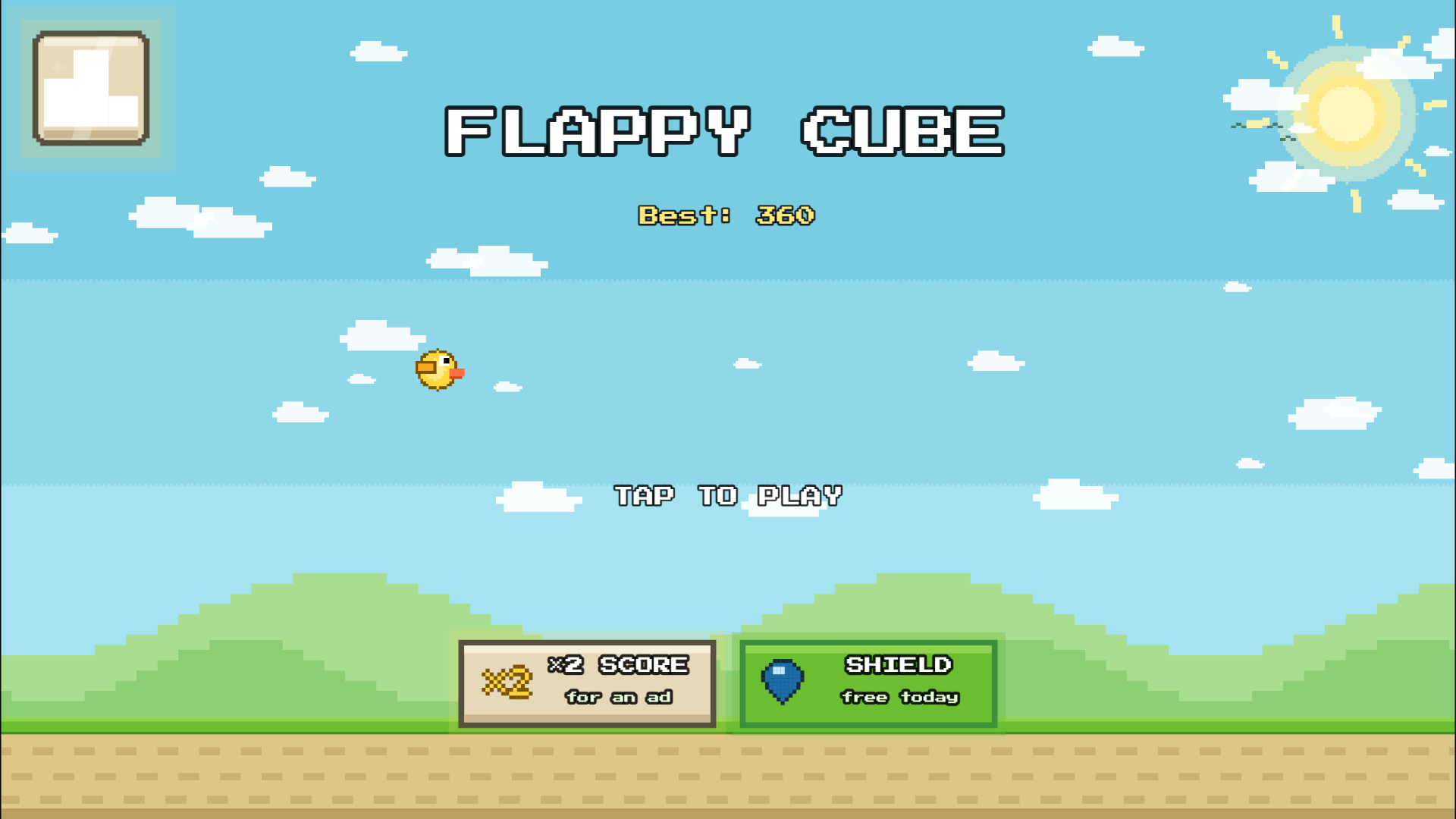 Flappy Cube — screenshot 1