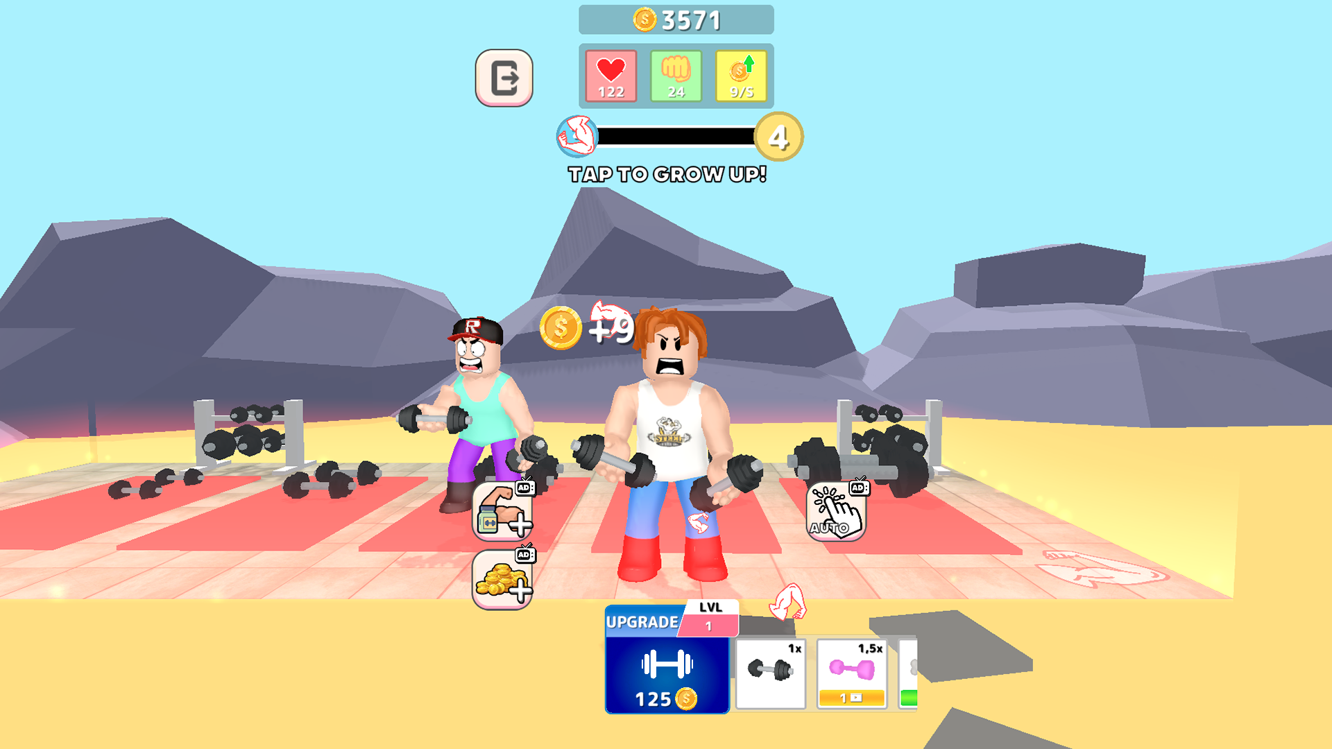 Robbie +1 Strength: Gym Clicker screenshot
