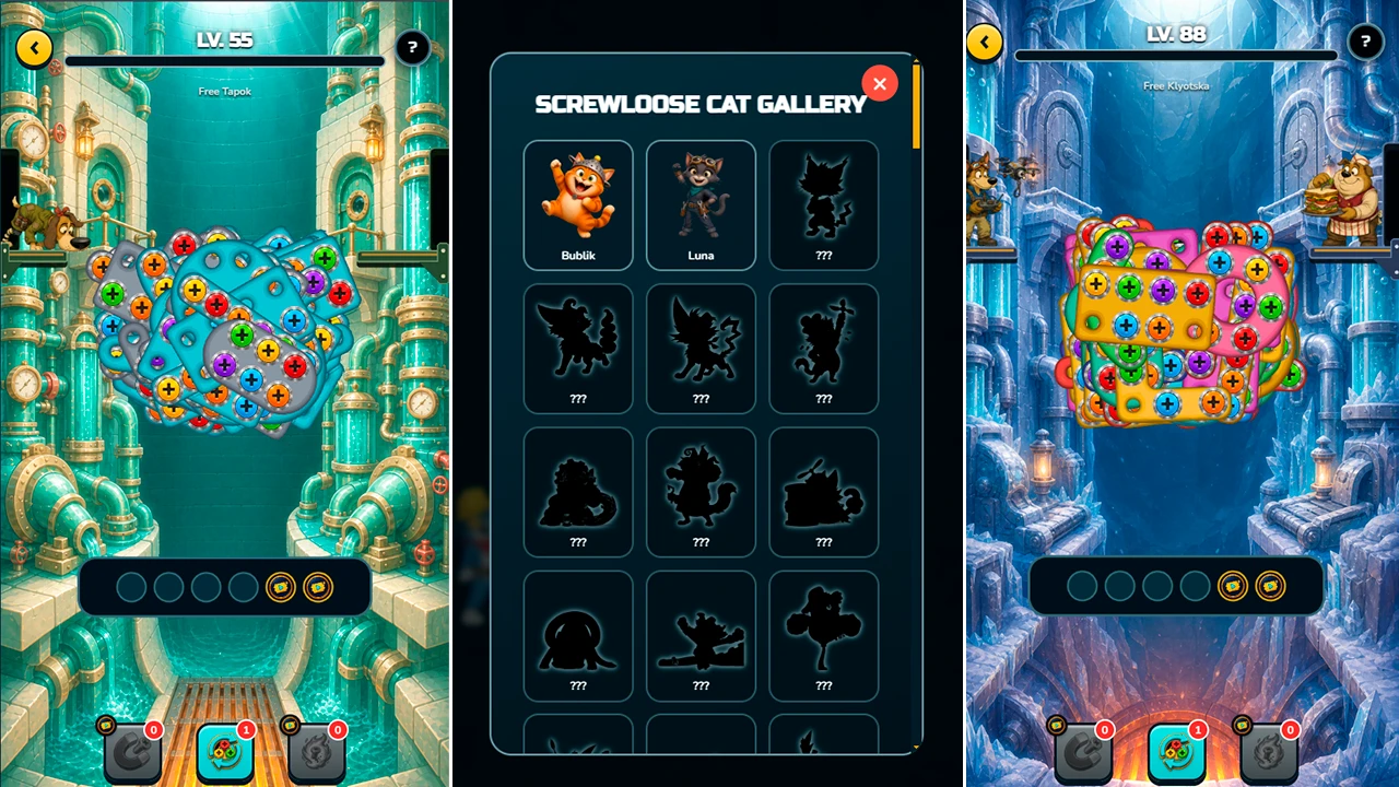 Screwloose Cats: Tail Rescue — screenshot 2