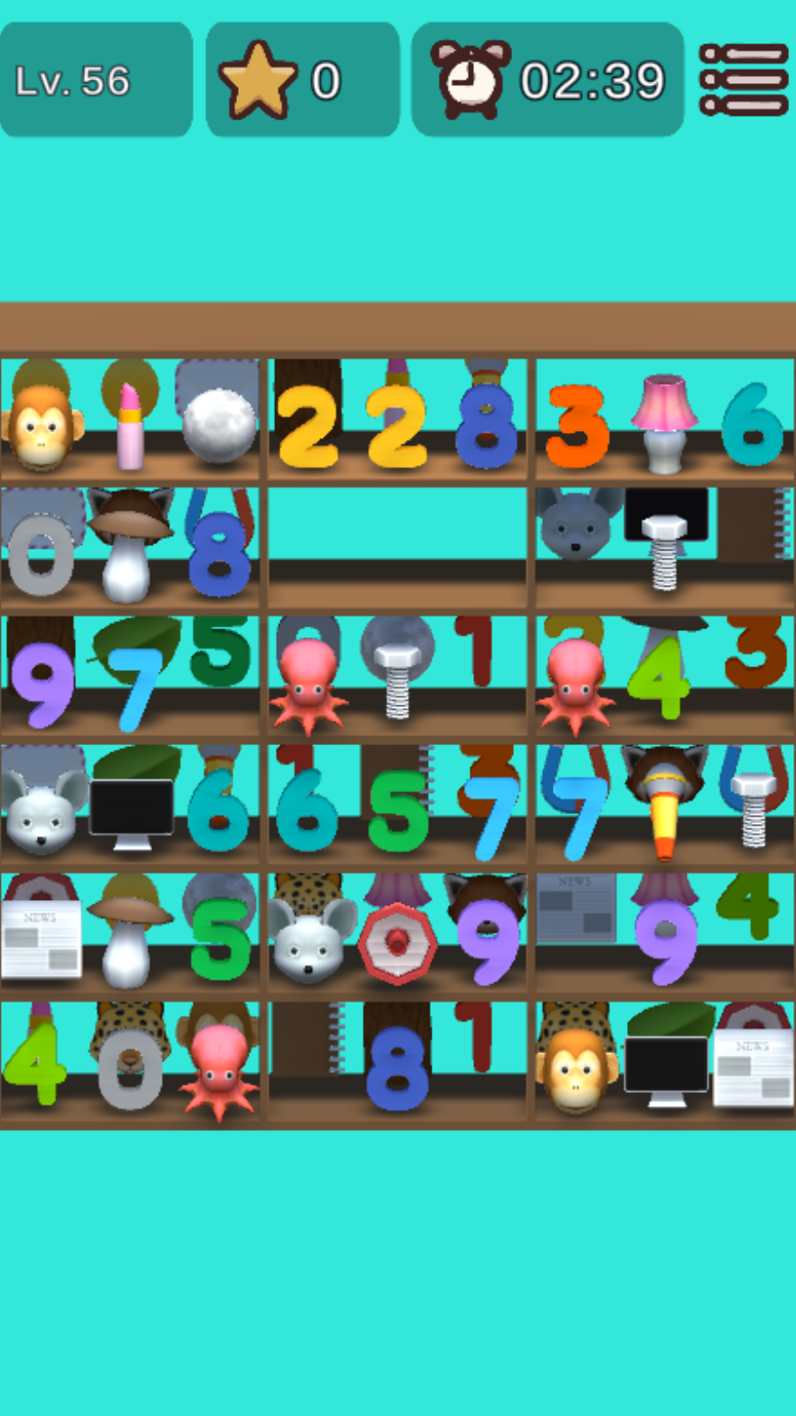 Sorting items. Find the same ones! screenshot 6