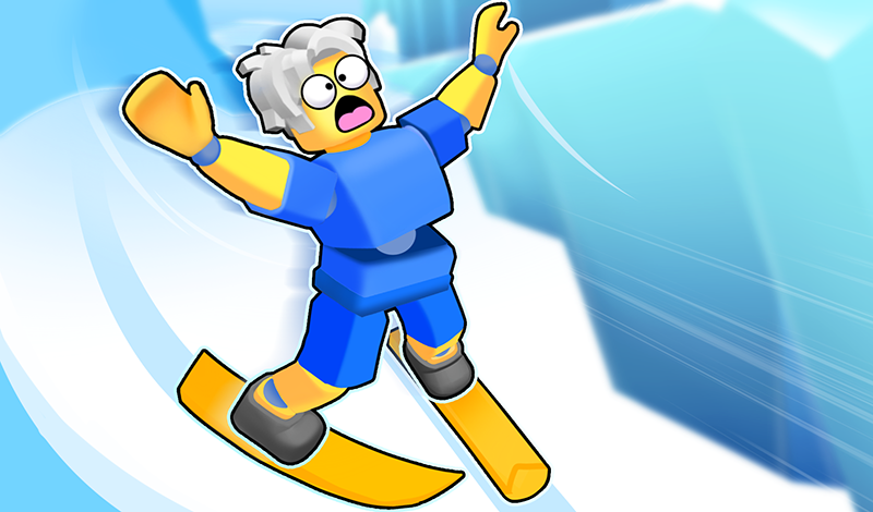 Robux Racing 3D! Crazy Ragdoll Downhill! game cover