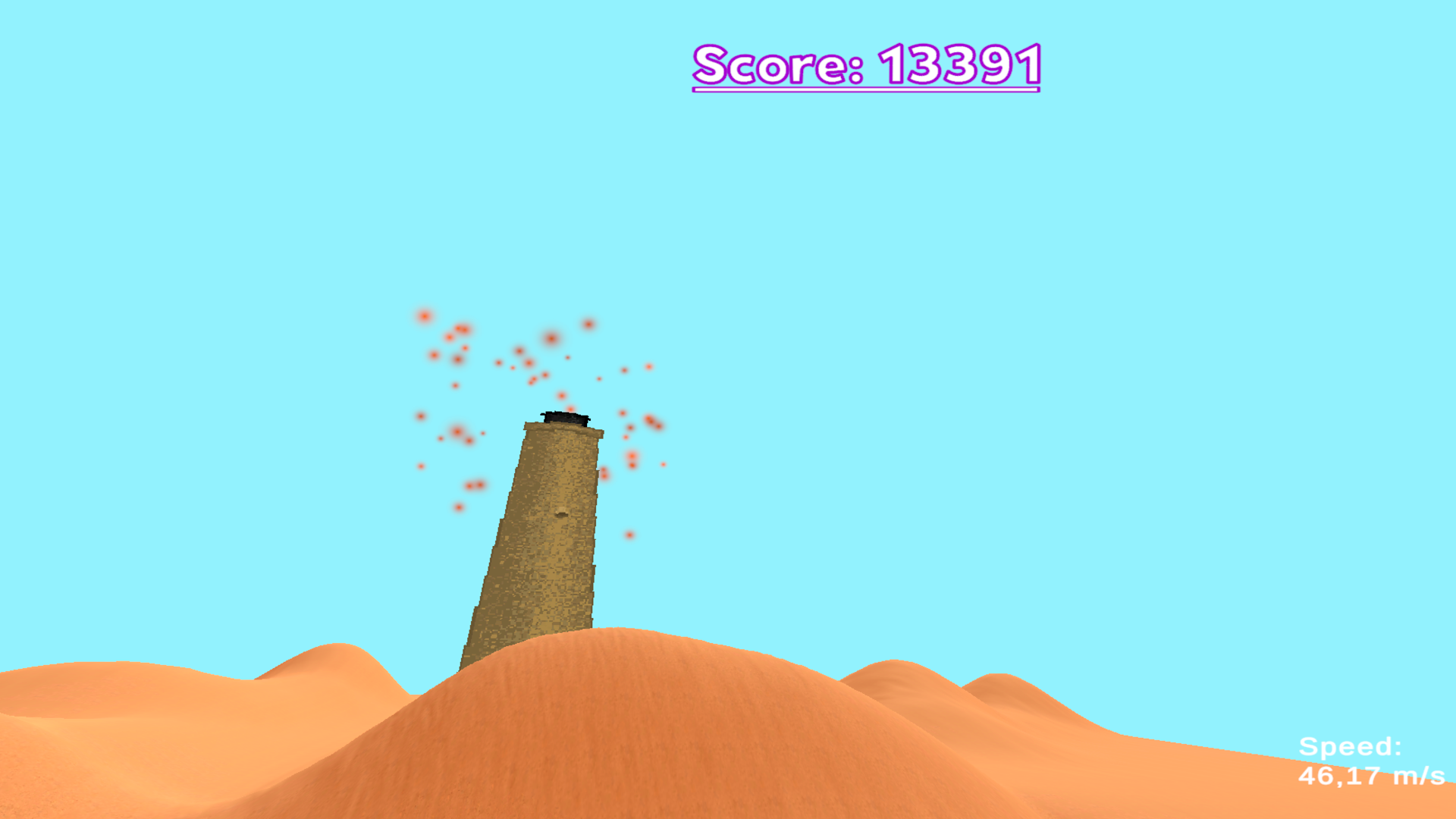 Launch the wheel into the tower online — screenshot 3