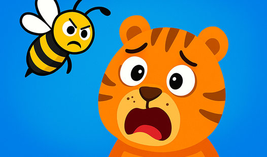 Save Baby Tiger From Bees