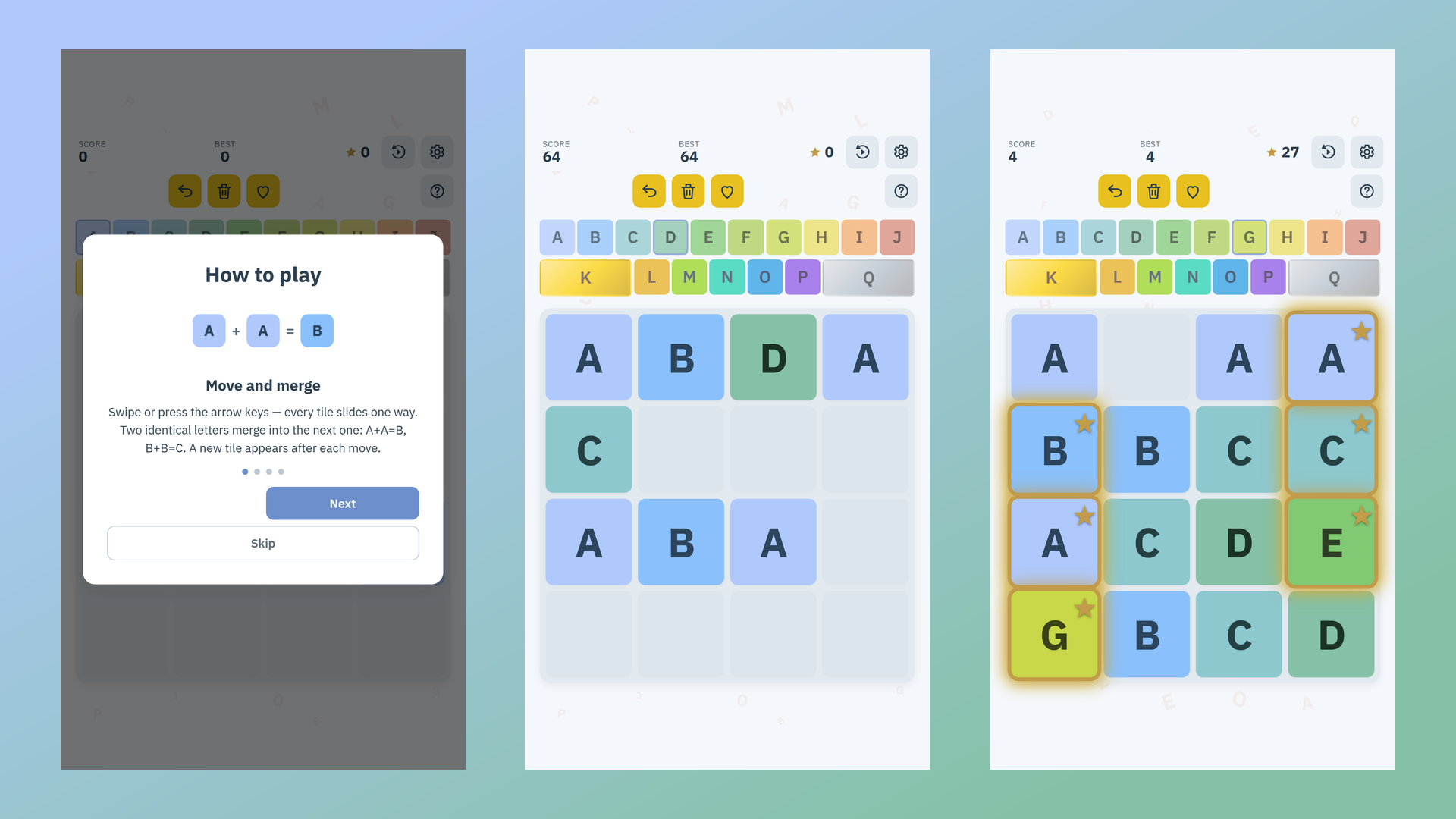 2048 Alphabet screenshot 4