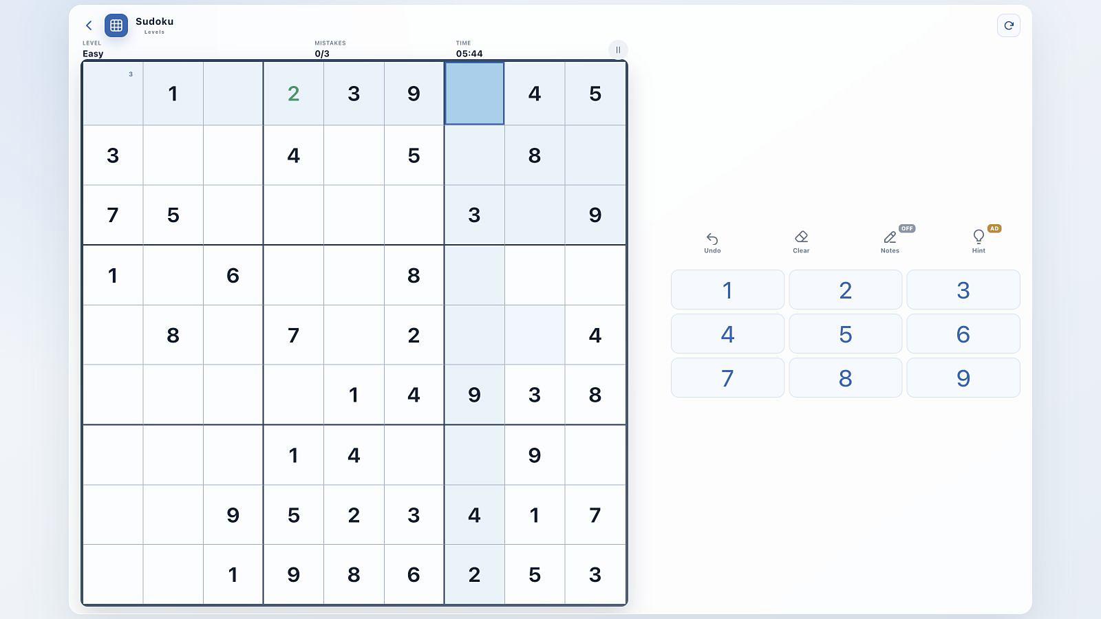 Sudoku Levels — screenshot 1