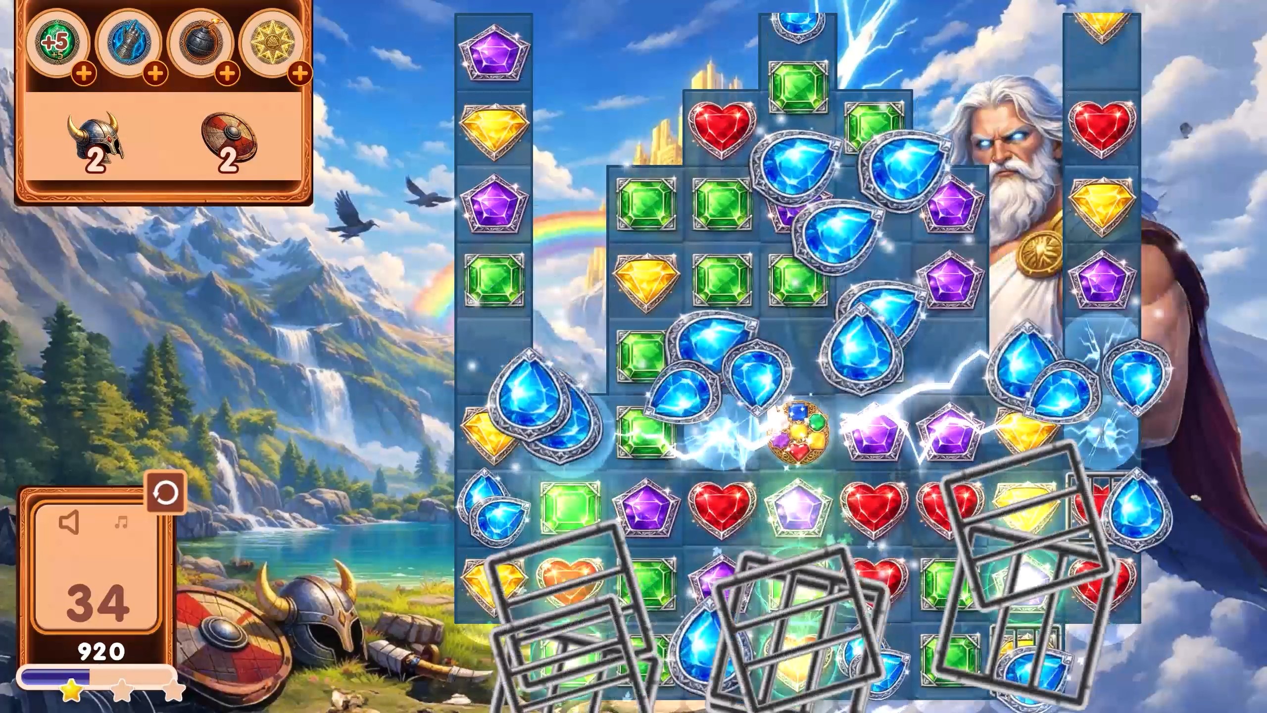 Match 3: Treasures of Zeus — screenshot 1