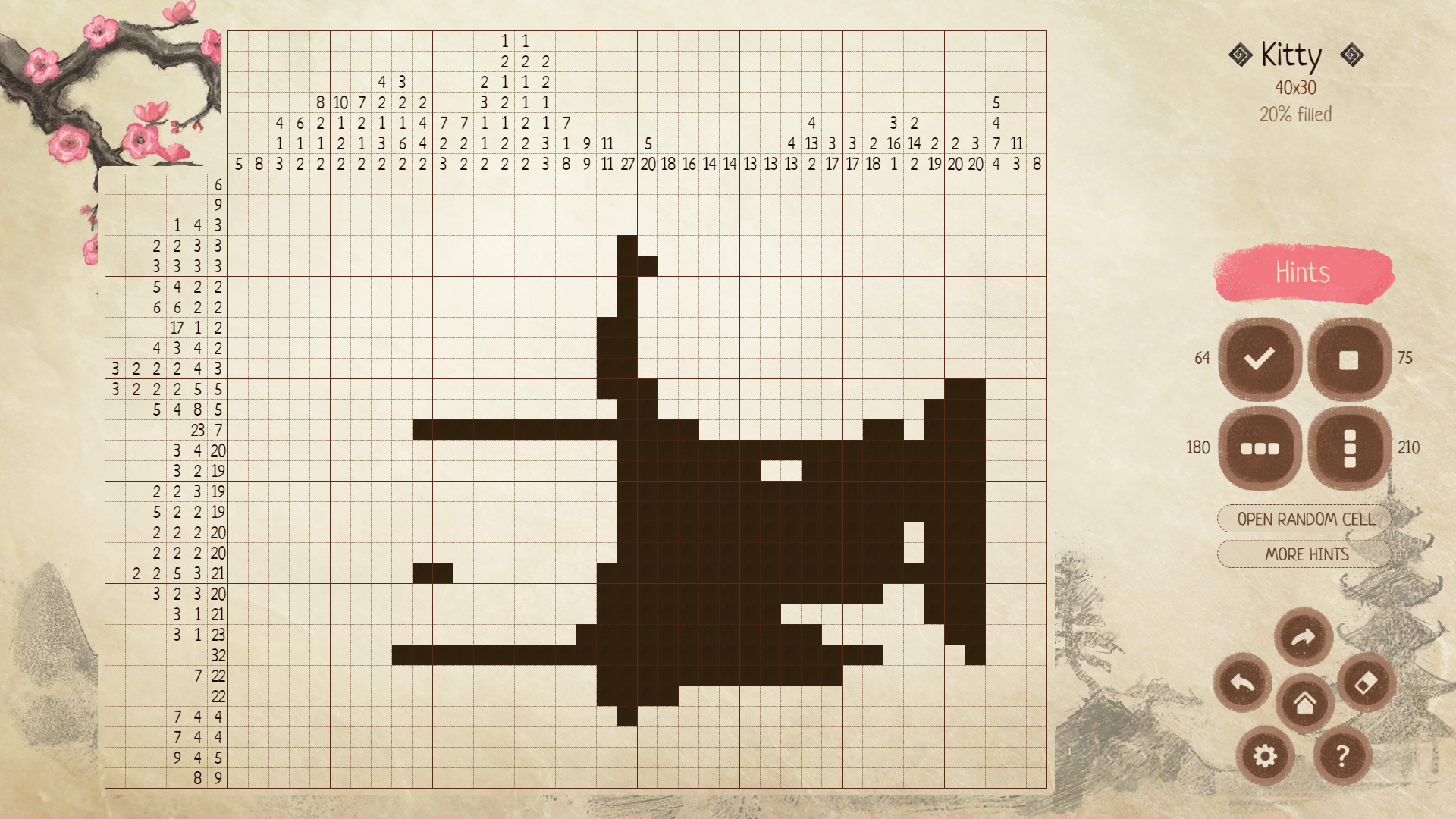 Yamabusi. Japanese Crosswords screenshot