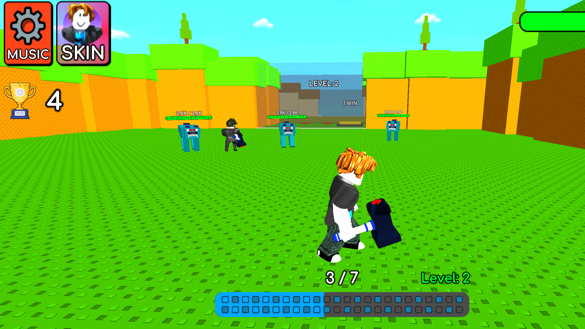 +1 Hammer Evolution to Defeat Wolves 3D — screenshot 2