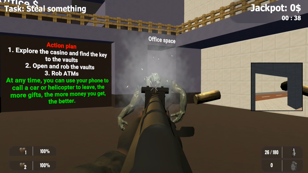 Bank robbery - For two players! screenshot