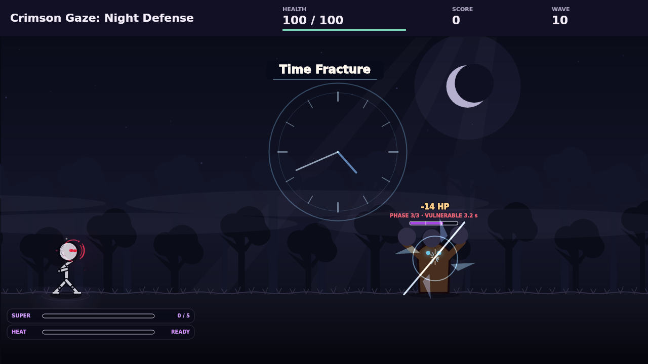 Crimson Gaze: Night Defense screenshot 2