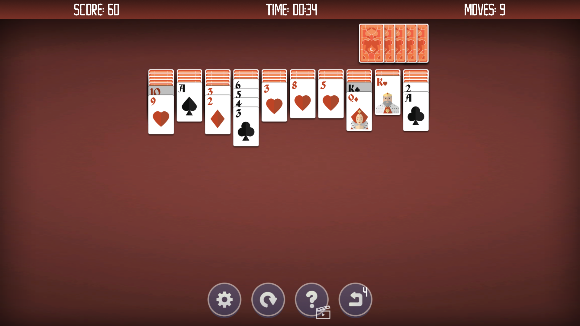 Spider Solitaire Four Suits screenshot