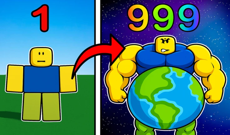 Obby: Grow with every step game cover