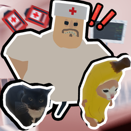 Obby: Banana Cat Escapes from the Hospital