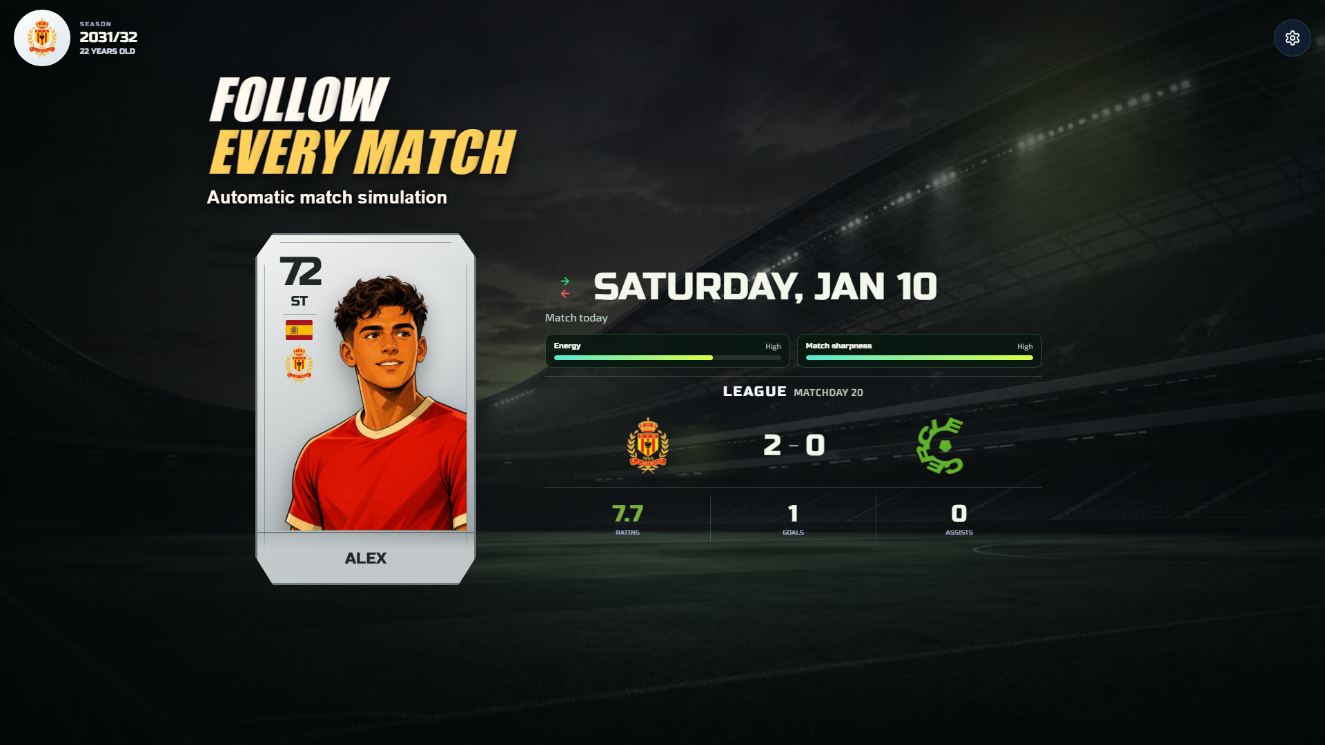 Footballer: From First Contract to Legend — screenshot 10