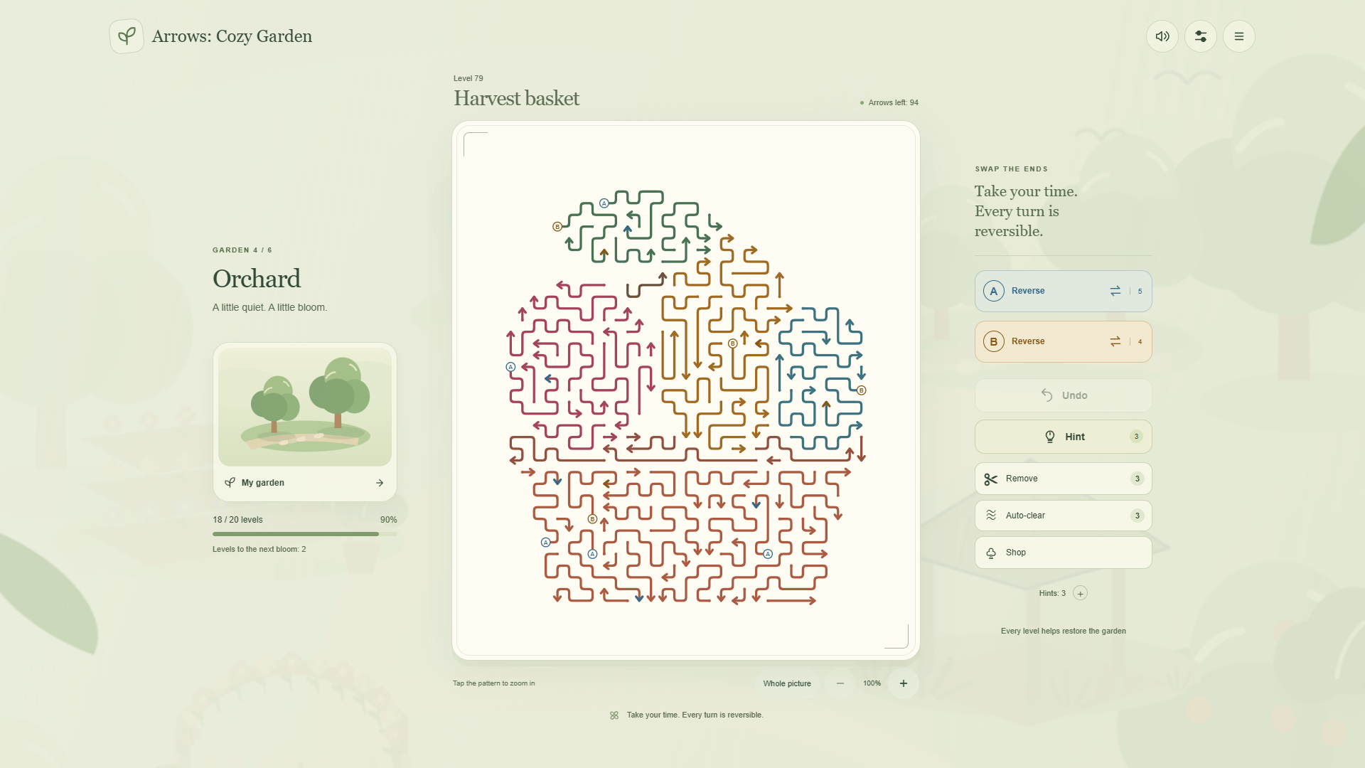 Arrows: Cozy Garden — screenshot 2