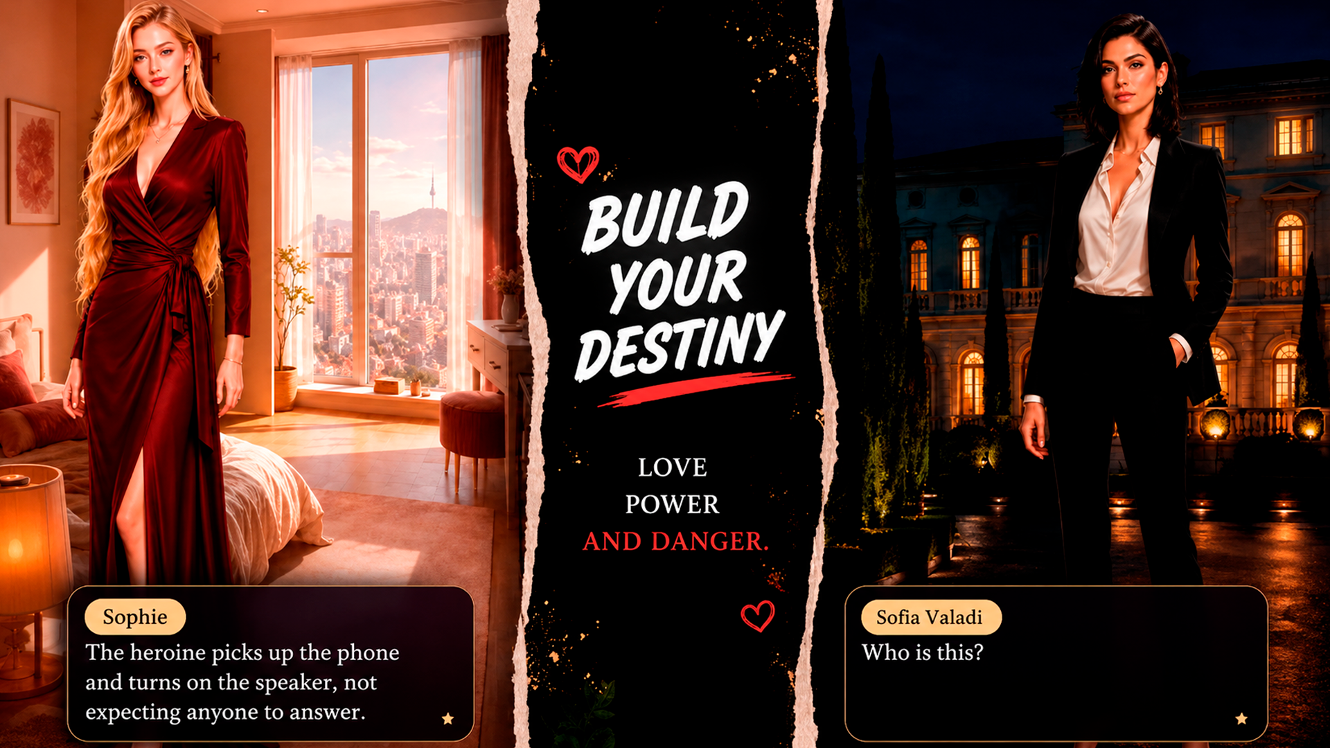 Romantic Stories: Hearts and Love screenshot