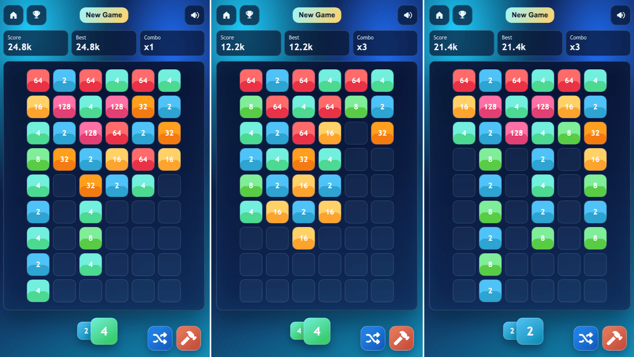 Block shooter 2048 — screenshot 1