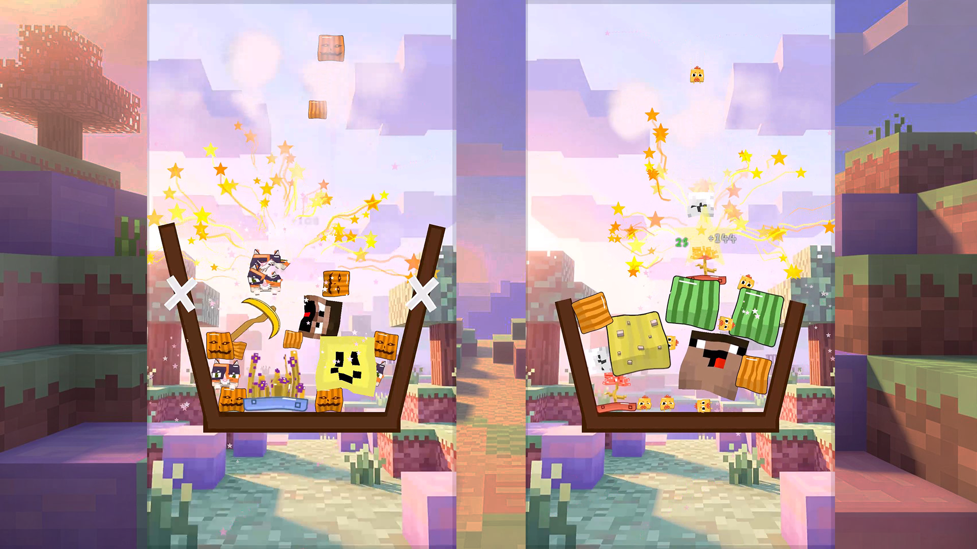 Merge 2048! Noobik: Soft Block Drop — screenshot 1