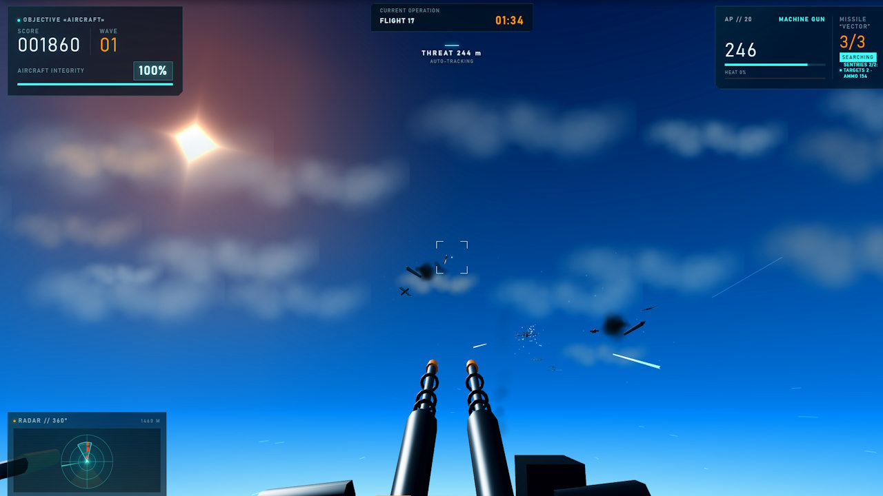 Shoot Down UAVs! Defend the City — screenshot 1