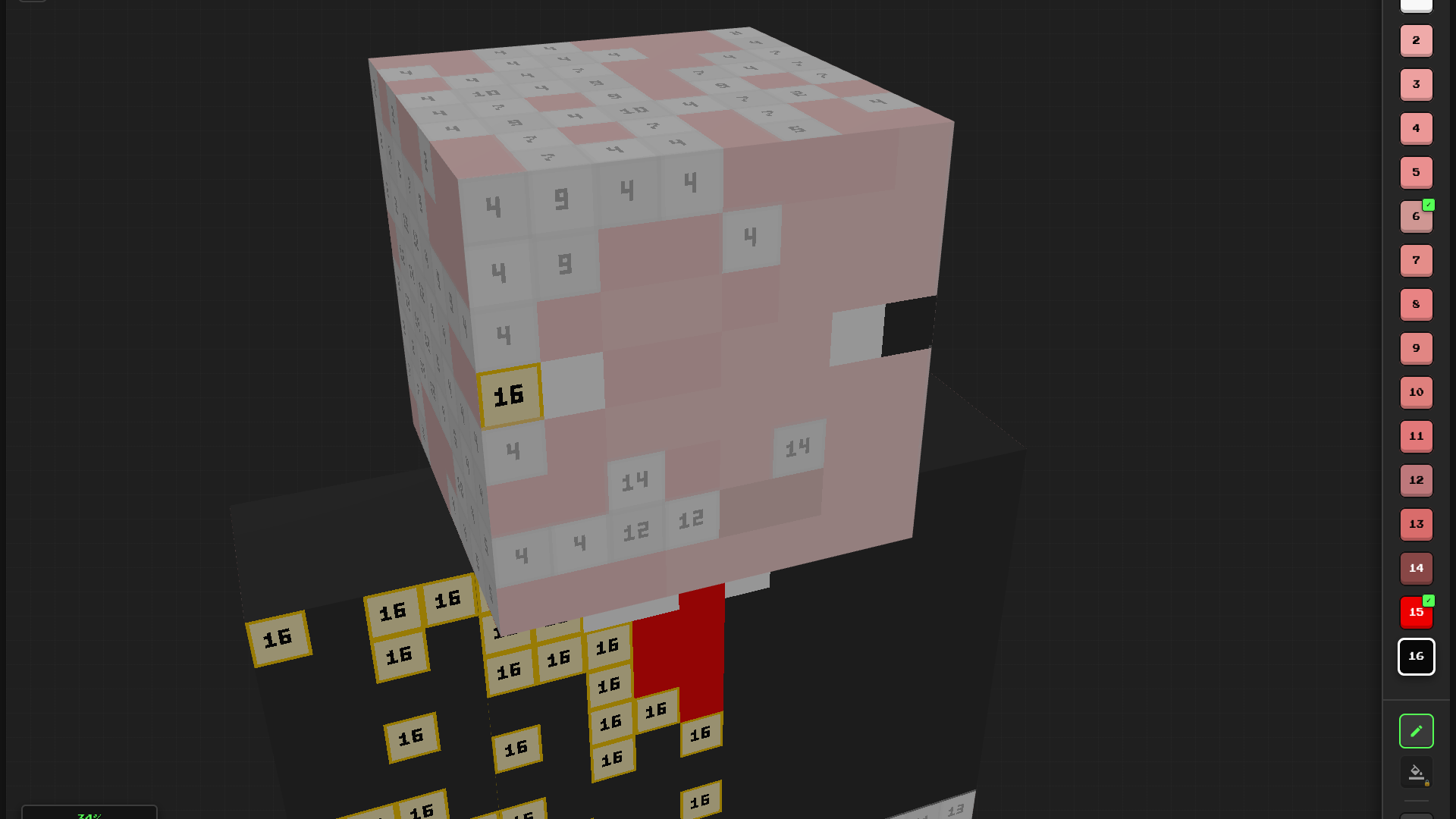 3D Skin Coloring by Number — screenshot 1
