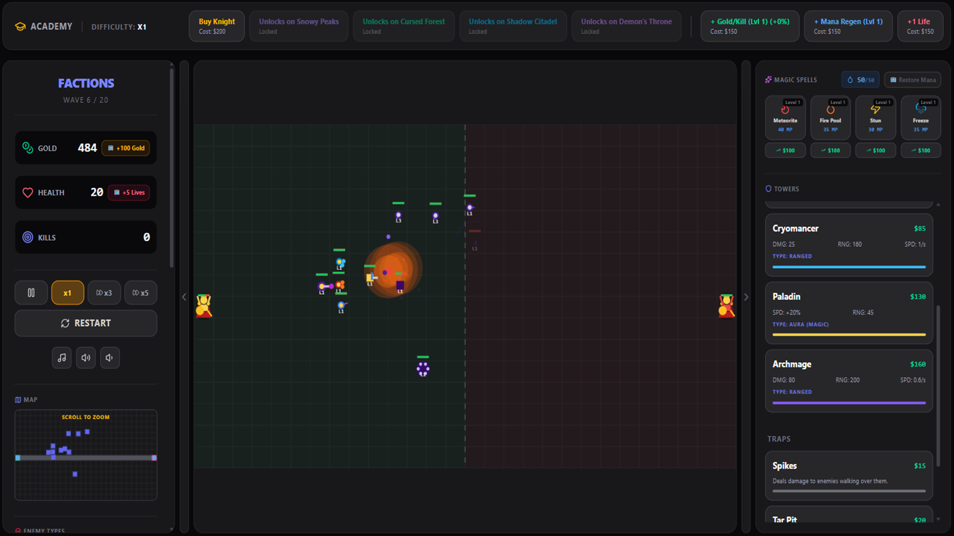 Factions: Tower Defense — screenshot 2