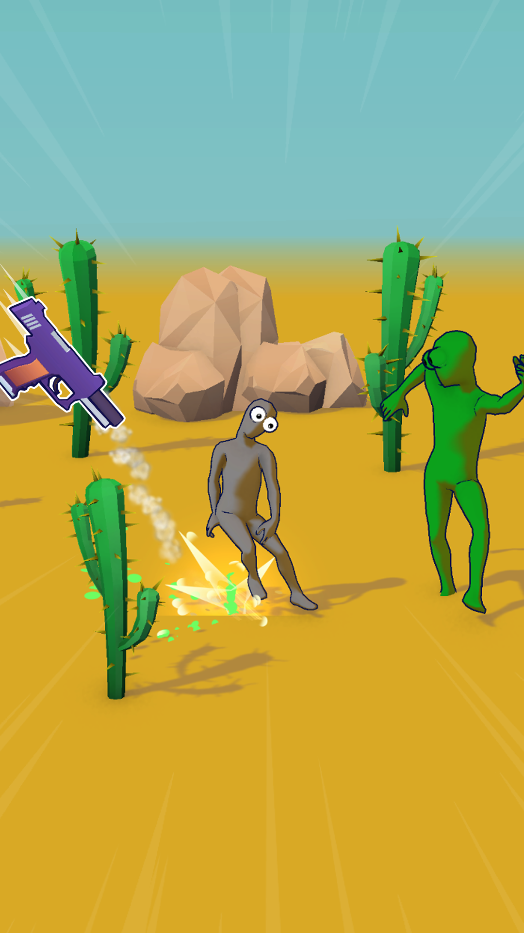 Ragdoll Gun Shooter! Cannon Spinner Playground screenshot 10