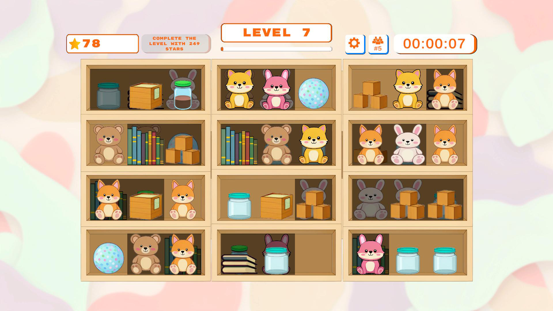 Sort by shelf - Toys — screenshot 2