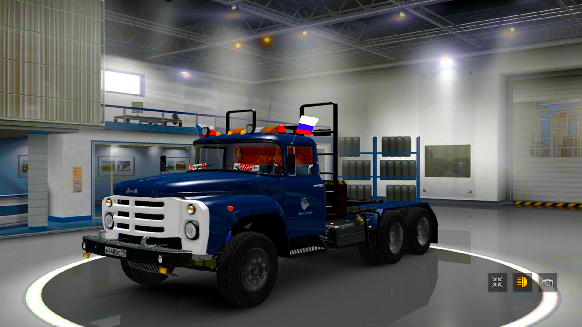 Simulator of a powerful truck ZIL 130 screenshot