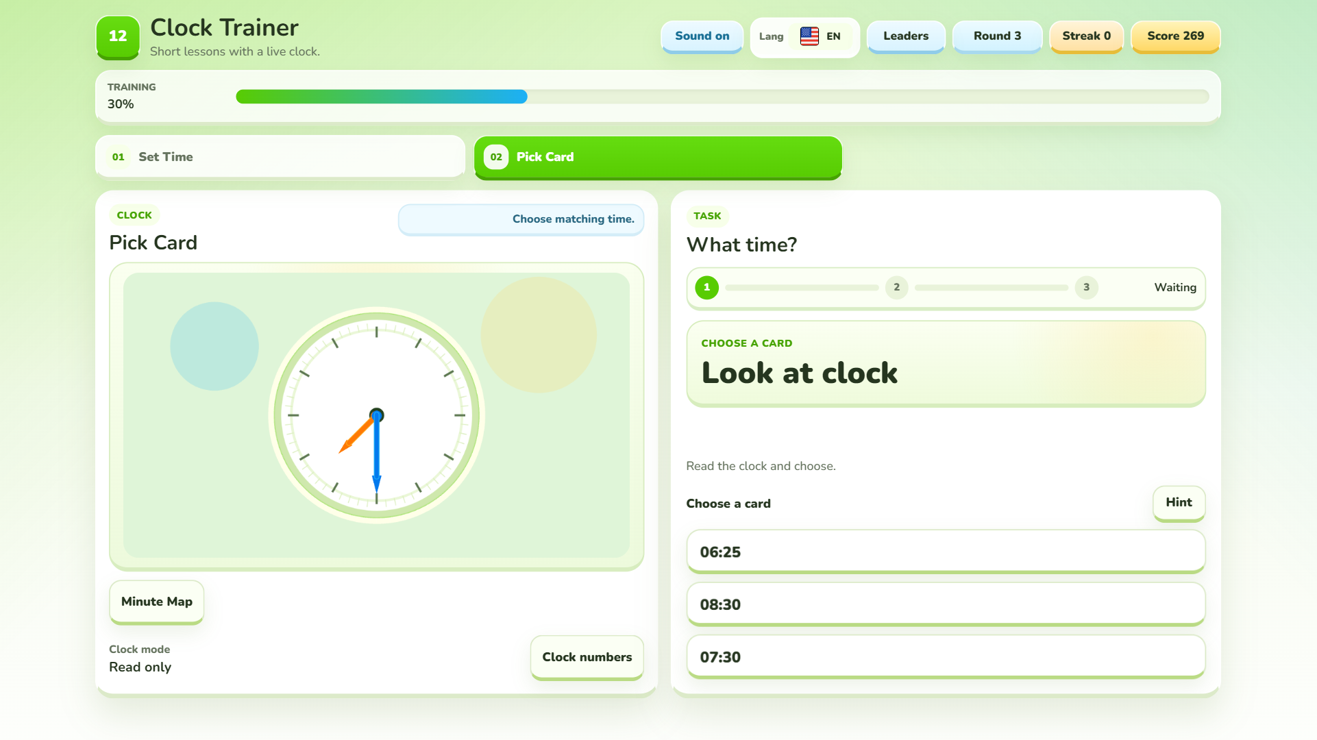 Clock Trainer — screenshot 2