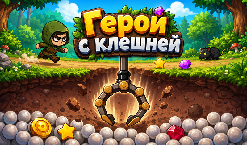 Герой с клешней game cover