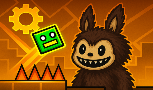 Labubu in the World of Geometry Dash