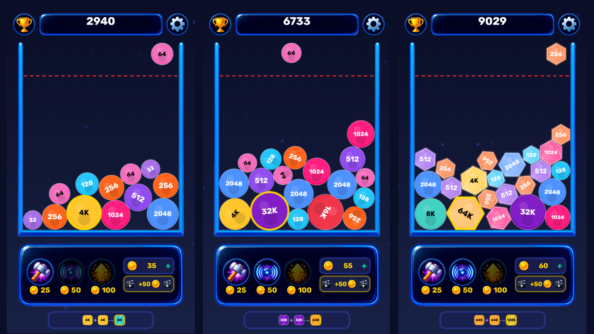 Drop & Merge Blocks 2048 — screenshot 2