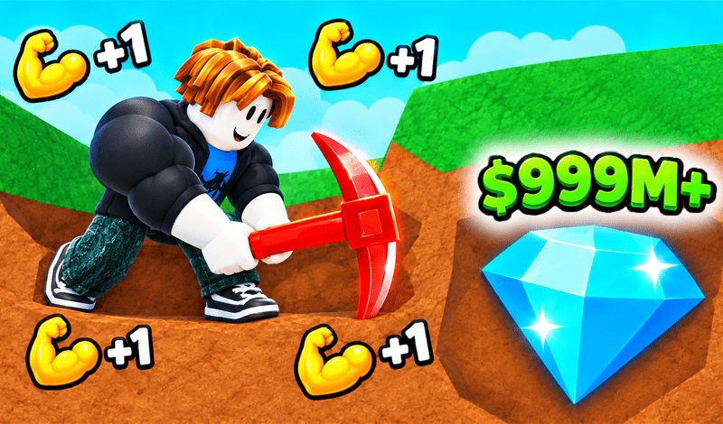 Obby: +1 Digging Power Per Click game cover