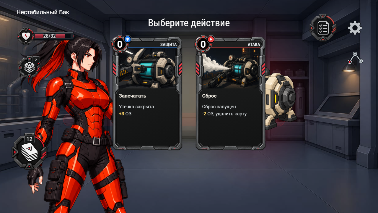 Протокол Сдерживания: Карточный Рогалик — screenshot 2