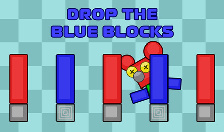 Drop the Blue Blocks