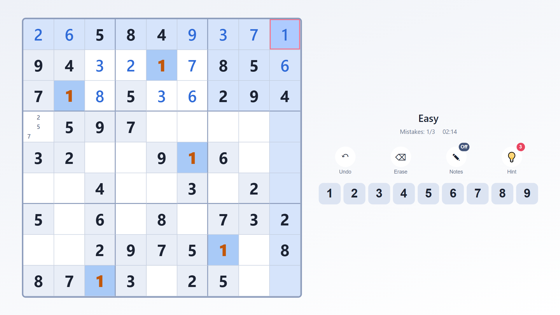 Sudoku 9 — screenshot 2