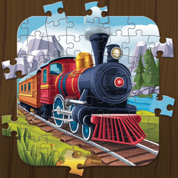 Пазлы для детей: поезда