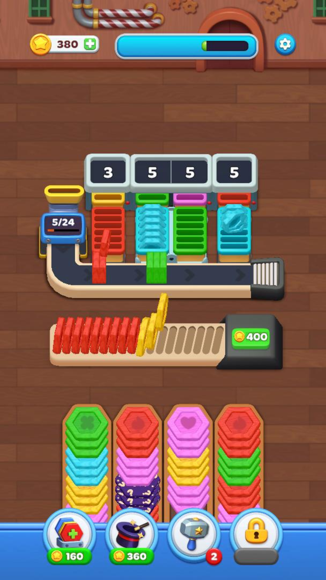 Wood Hexa Factory! screenshot 4